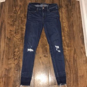Denim skinny jeans